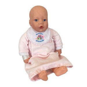 Madame Alexander Middleton Newborn Nursery Baby Girl Doll pink nightgown